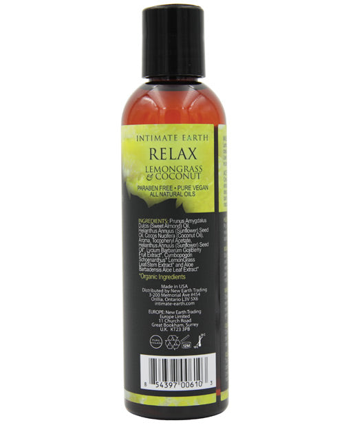 Intimate Earth Relaxing Massage Oil - 120 ml Coconut & Lemongrass