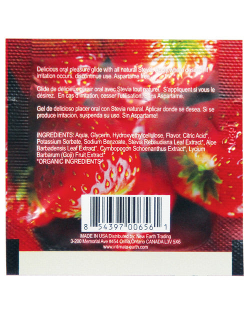 Intimate Earth Lubricant Foil - 3 ml Fresh Strawberries