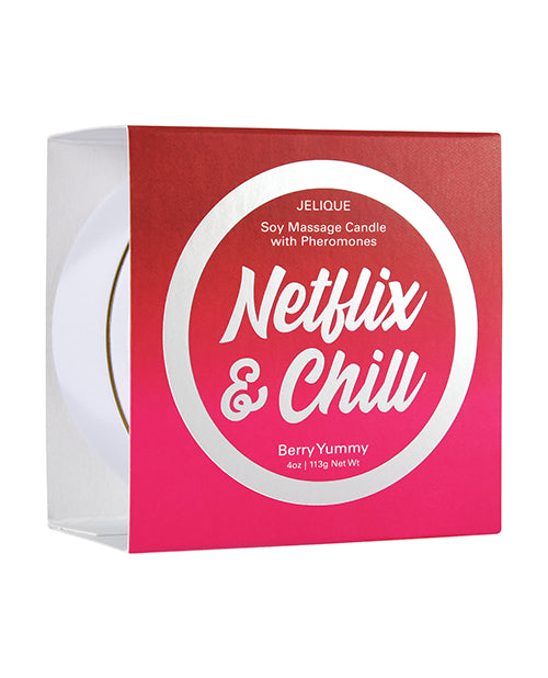 Jelique Massage Candle - 4 oz Netflix & Chill Berry Yummy