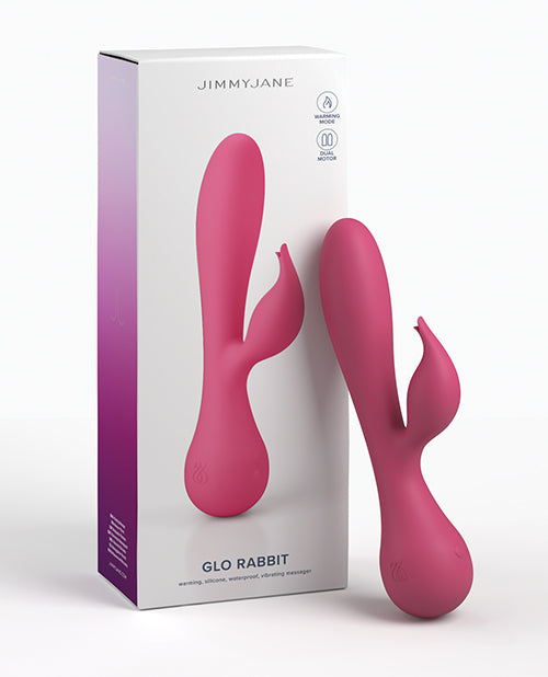 JimmyJane Glo Rabbit Heating Vibe - Pink