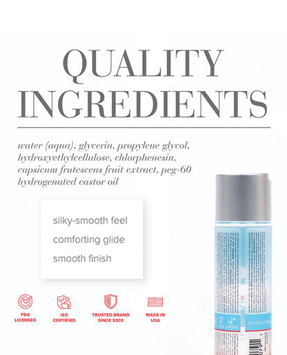 JO H2O - Warming Lubricant 4 oz