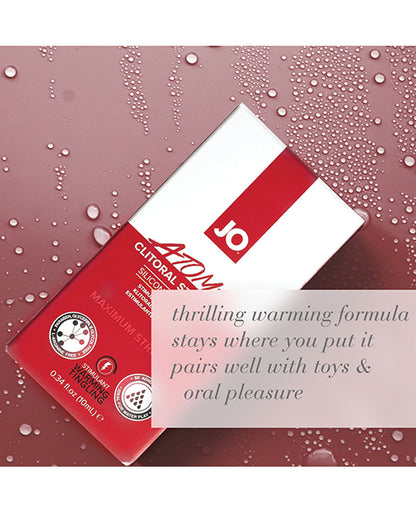 JO H2O JO Atomic Clitoral Gel - Warming Stimulant 0.34 oz - Image 4