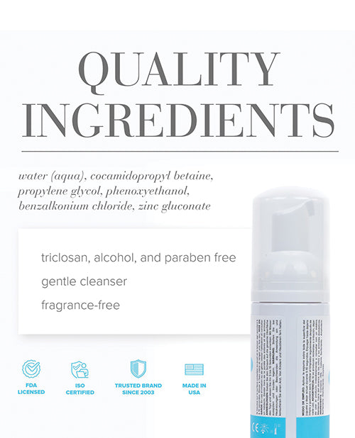 JO Refresh Foaming Toy Cleaner - Fragrance Free Hygiene 7 oz