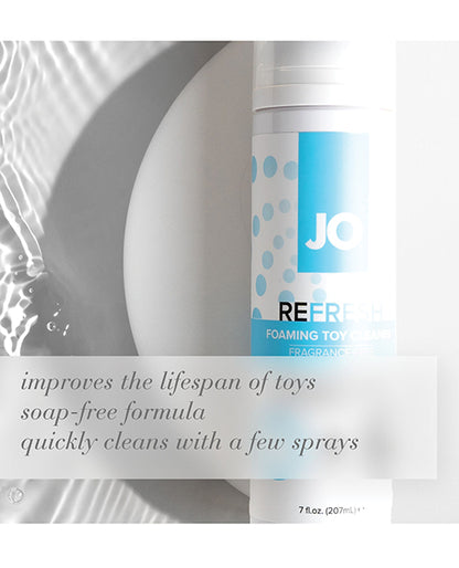JO Refresh Foaming Toy Cleaner - Fragrance Free Hygiene 7 oz