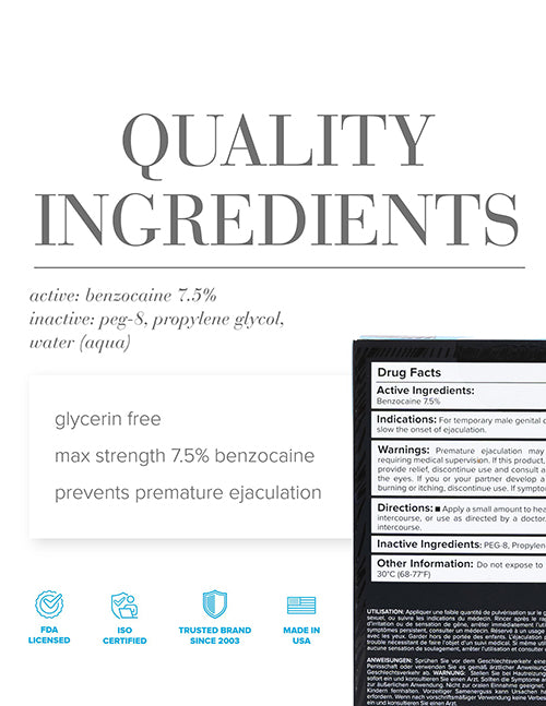 JO Prolonger Spray Benzocaine - Benzocaine Desensitizer 2 oz