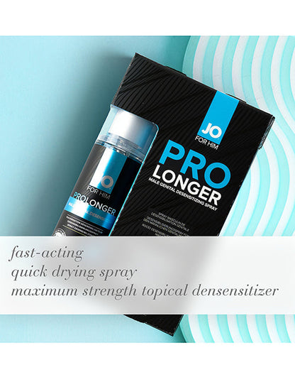 JO Prolonger Spray Benzocaine - Benzocaine Desensitizer 2 oz (4)