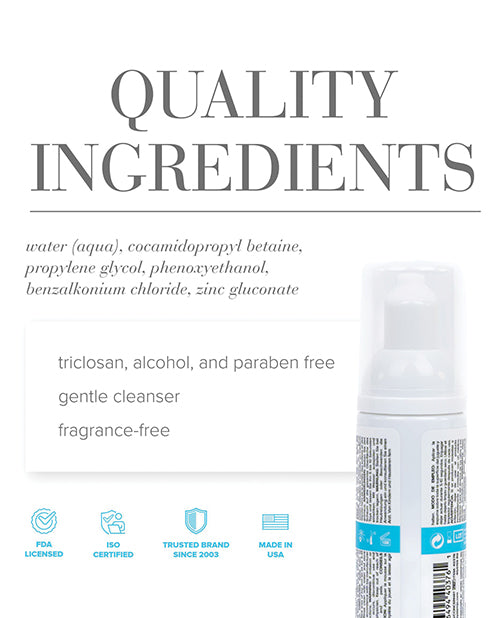 JO Refresh Foaming Toy Cleaner - Fragrance Free Hygiene 1.7 oz