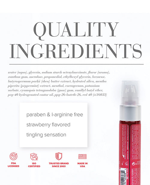 JO H2O JO Nipple Titillator - Strawberry Stimulant 1 oz - Image 2