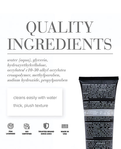 JO H2O Gel - Original Lubricant 4 oz
