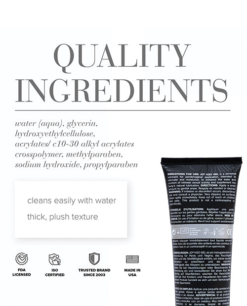 JO H2O Gel - Original Lubricant 4 oz