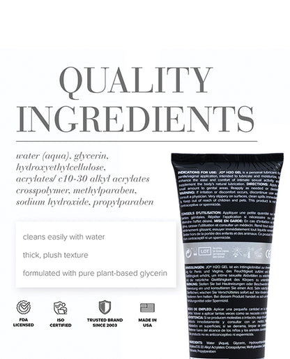 JO H2O Gel - Original Lubricant 8 oz