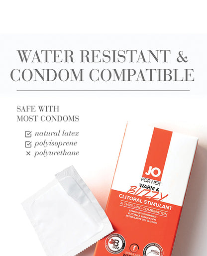 JO H2O JO Warm & Buzzy - Original Stimulant 0.34 oz - Image 3