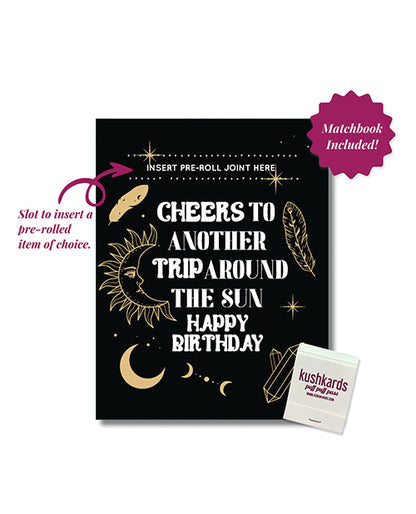 Cheers to Another Trip Around the World Greeting Card w/Matchbook