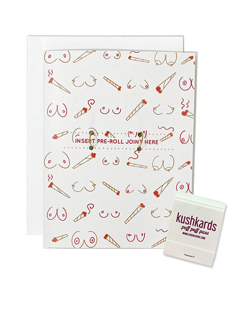 Kush Kards Doobies Boobies Greeting Card w/Matchbook - Image 2