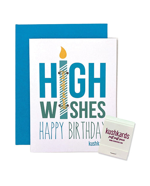 Kush Kards High Wishes Greeting Card w/Matchbook - Image 2