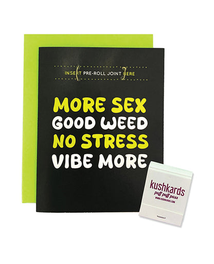 Kush Kards More Sex Greeting Card w/Matchbook - Image 2