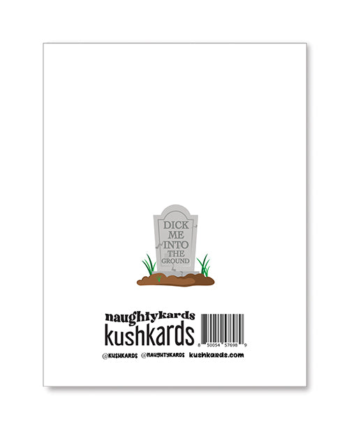 Kush Kards Halloween Dick In Ground Greeting Card w/Sticker - Image 3