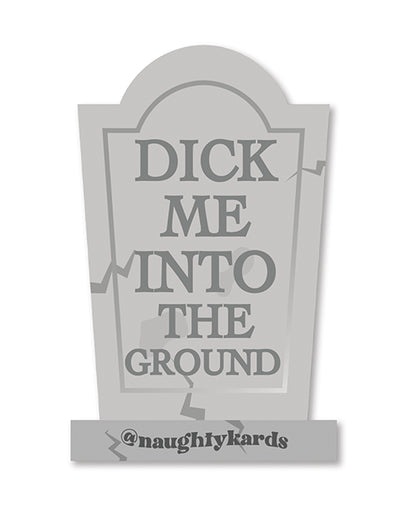 Kush Kards Halloween Dick In Ground Greeting Card w/Sticker - Image 4