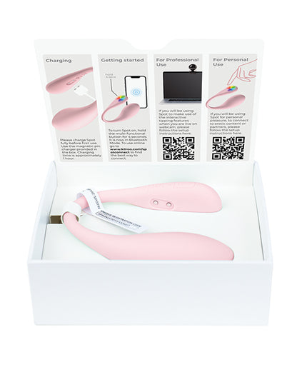 Kiiroo Spot Kiss Me Pink Couples Stimulator - Pink