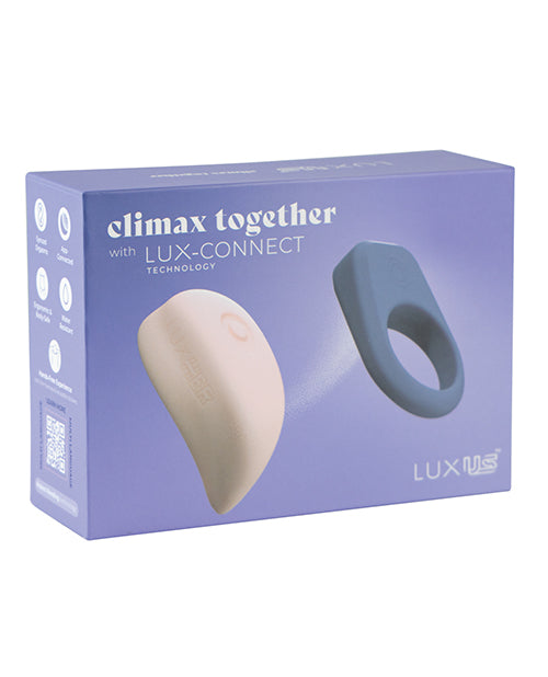 Luxus Kiiroo Luxus Couples Cock Ring Combo - Blue