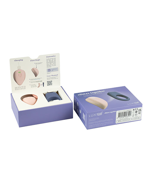 Luxus Kiiroo Luxus Couples Cock Ring Combo - Blue - Image 5