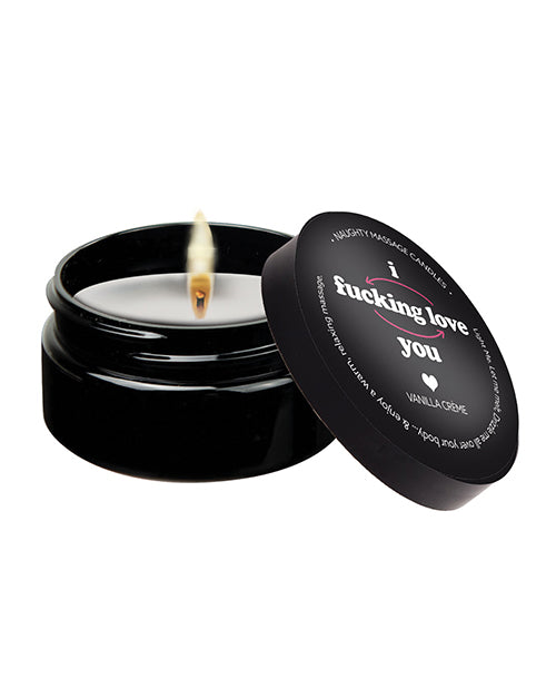 Kama Sutra Mini Massage Candle - 2 oz I Fcking Love You