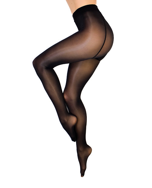 Kix'ies Strong & Silky Black Tights - Black S/M