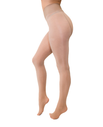 Kix'ies Strong & Silky Nude Tights - Nude L/XL