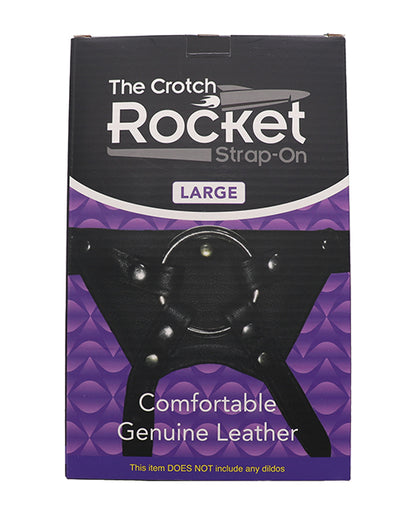 Locked In Lust Crotch Rocket Strap-On Large - Black