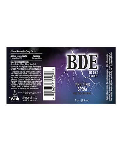 Little Genie BDE Prolong Spray - 1 oz - Image 2