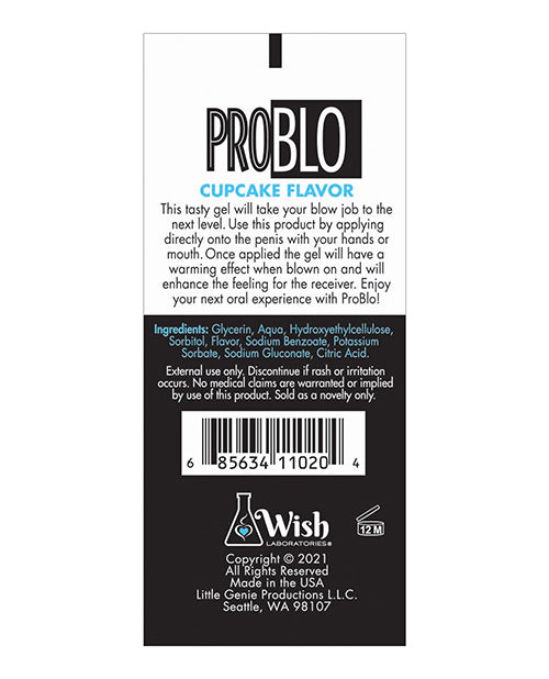 Pro Blo Oral Pleasure Gel - Cupcake