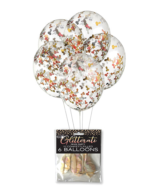 Glitterati Penis Party Balloons - Pack of 6