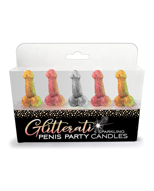 Glitterati Penis Party Candle - Pack of 5