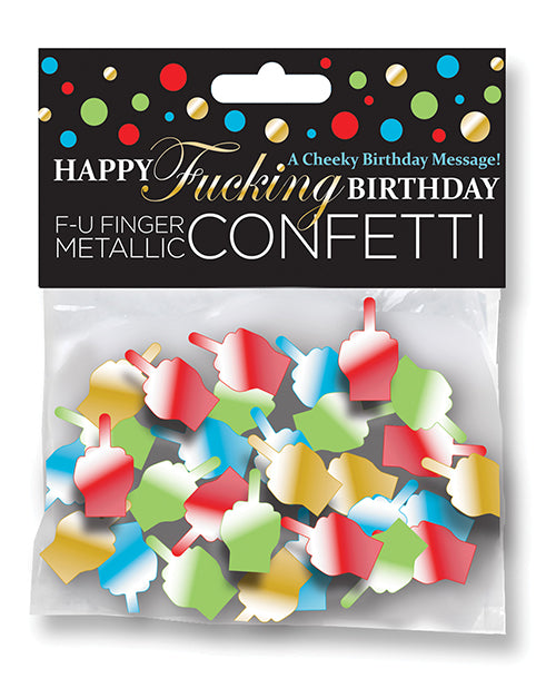 Happy Fucking Birthday FU Finger Confetti