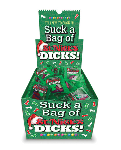 Suck a Bag of St. Nick's Dicks Candy - Display of 100 pk