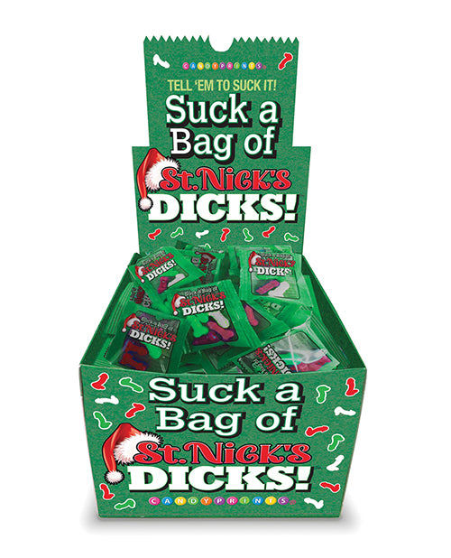 Suck a Bag of St. Nick's Dicks Candy - Display of 100 pk