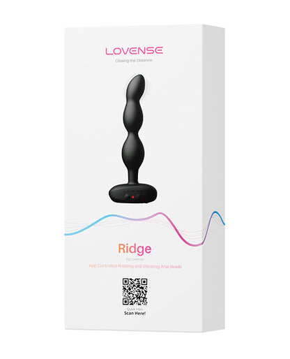 Lovense Ridge Bumpy Anal Plug - Black