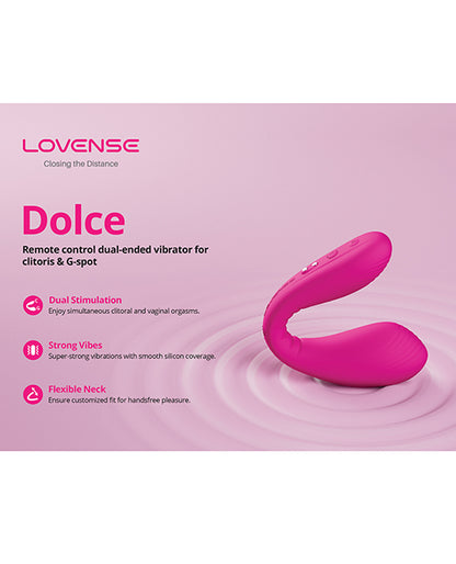 Lovense Dolce (Previously Quake) Adjustable Dual Stimulator - Pink