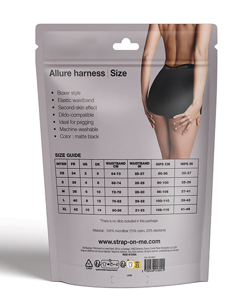 Strap-On-Me Strap On Me Allure Lingerie Harness - Black XL - Image 7