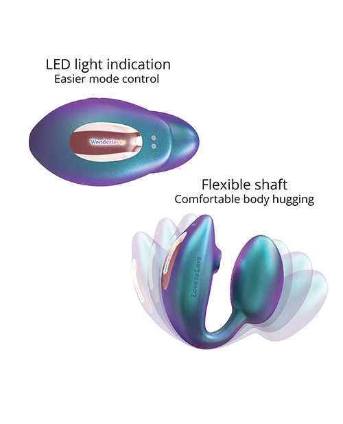 Love to Love Wonderlover Dual Stimulator - Iridescent Turquoise