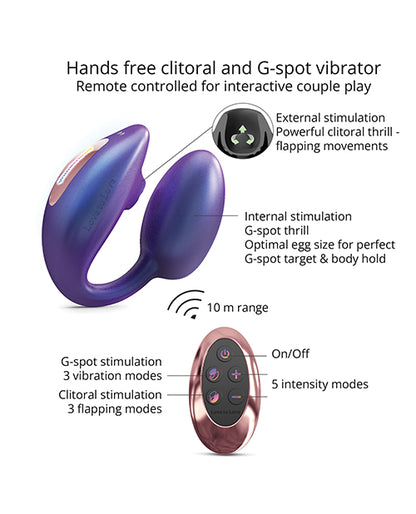 Love to Love Wonderlover Dual Stimulator - Iridescent Night