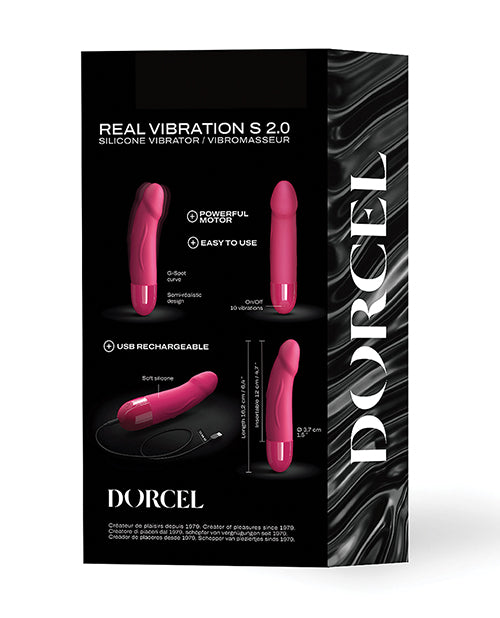 Dorcel Real Vibration S 6" Rechargeable Vibrator - Pink