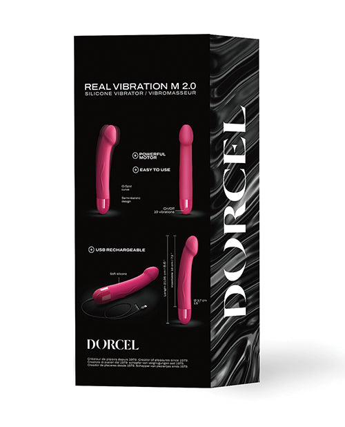 Dorcel Dorcel Real Vibration M 8.6" Rechargeable - Pink - Image 5