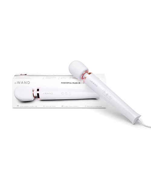 Le Wand Powerful Plug-In Vibrating Massager - White