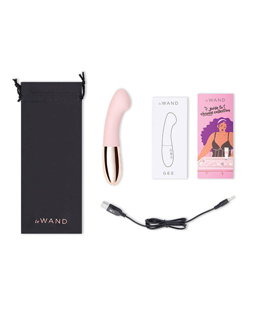 Le Wand GEE G-Spot Targeting Rechargeable Vibrator - Rose Gold