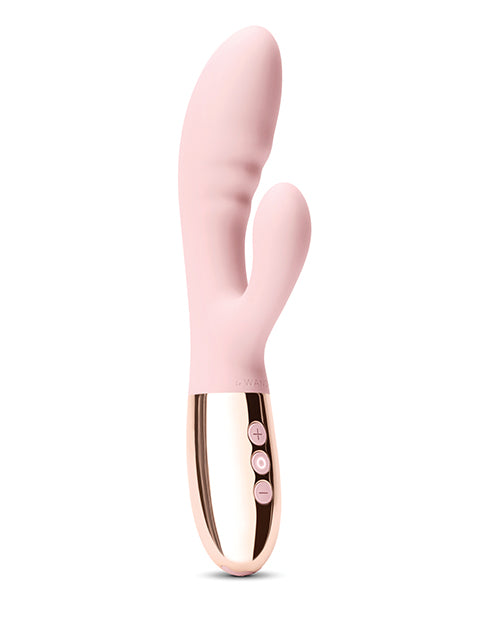 NO ETA =Le Wand BLEND Double Motor Rabbit Rechargeable Vibrator - Rose Gold