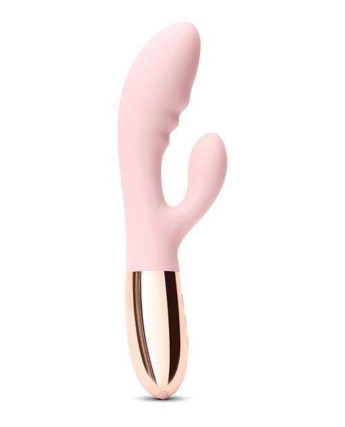 NO ETA =Le Wand BLEND Double Motor Rabbit Rechargeable Vibrator - Rose Gold