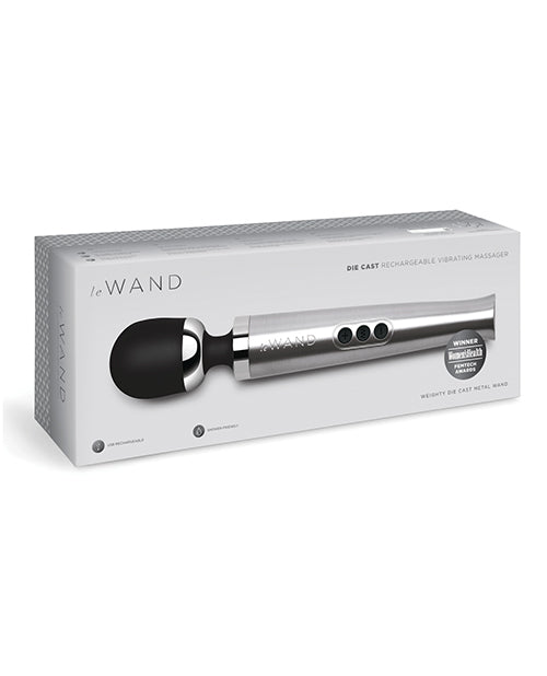 Le Wand Le Wand Die Cast Rechargeable Massager - Silver - Image 6