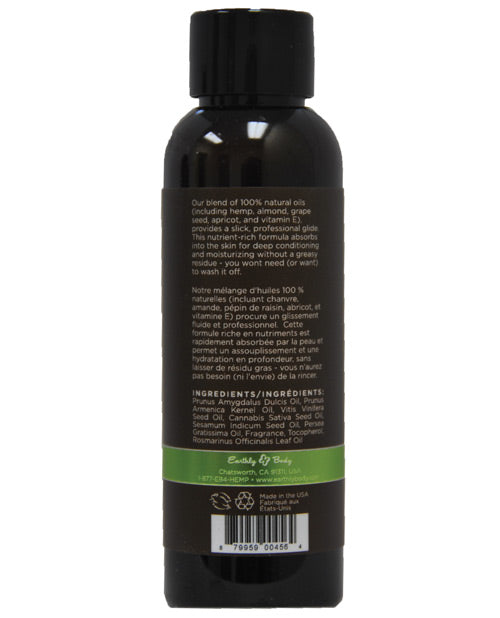 Earthly Body Massage & Body Oil - 2 oz Naked in the Woods