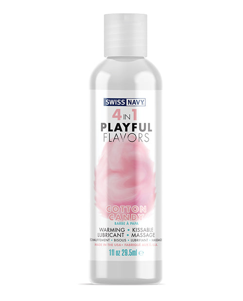 Swiss Navy 4 in 1 Playful Flavors Cotton Candy - 1 oz